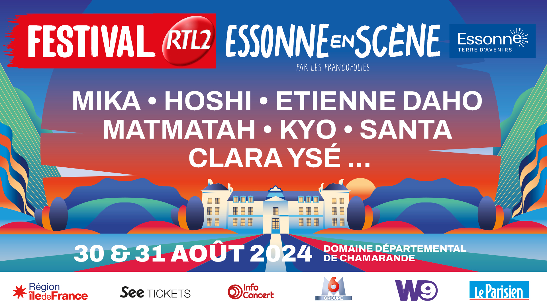 Mika, Kyo, Hoshi, Santa, Etienne Daho … une pluie d&rsquo;artistes francophones est annoncée sur Chamarande.